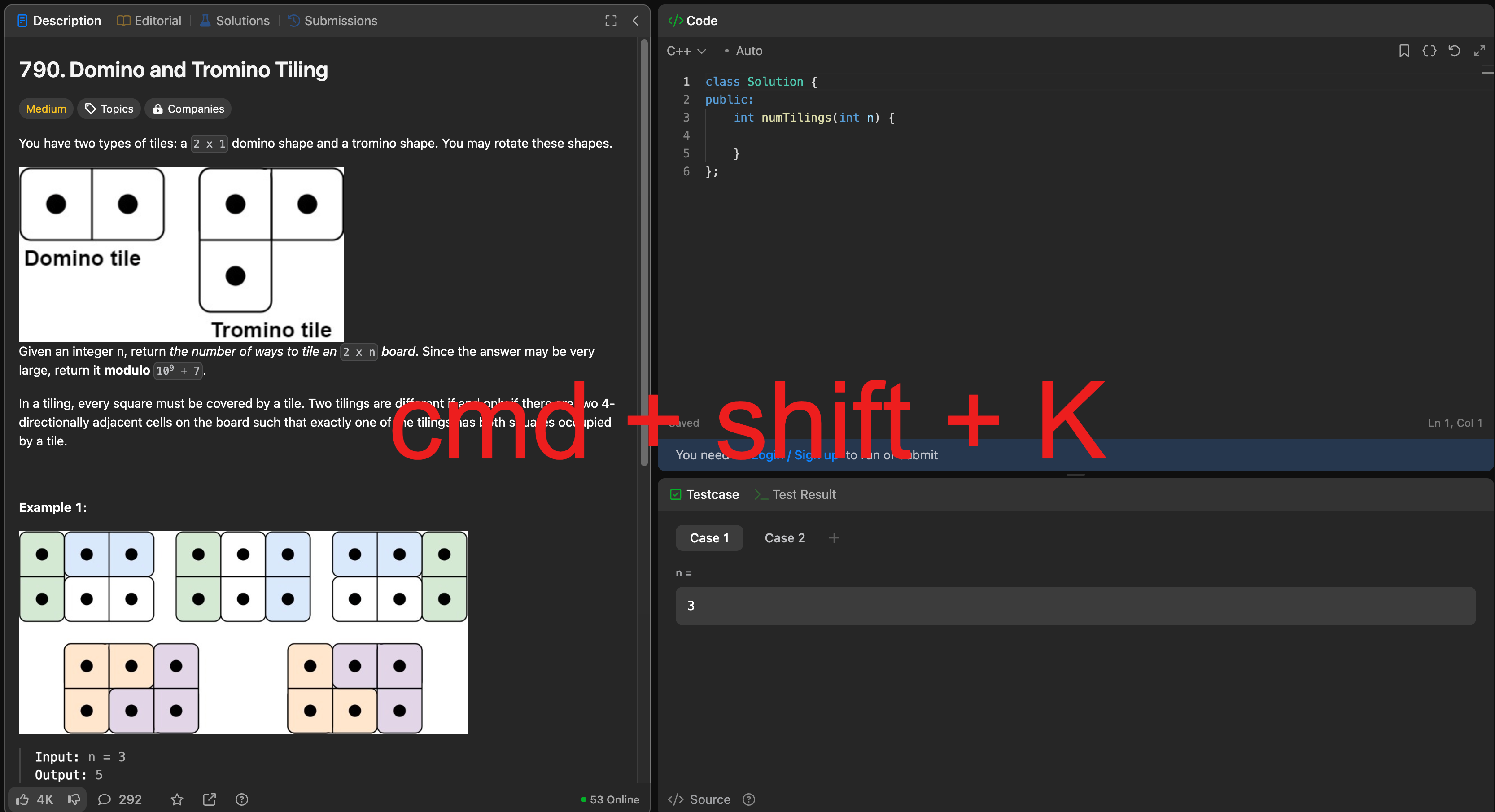 User pressing hotkey to capture a LeetCode problem tab in Chrome with Interview Maverick